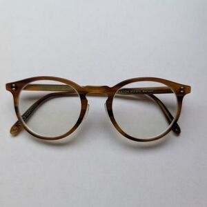 Garrett Leight "Carlton" Tortoiseshell Round Glasses Frames